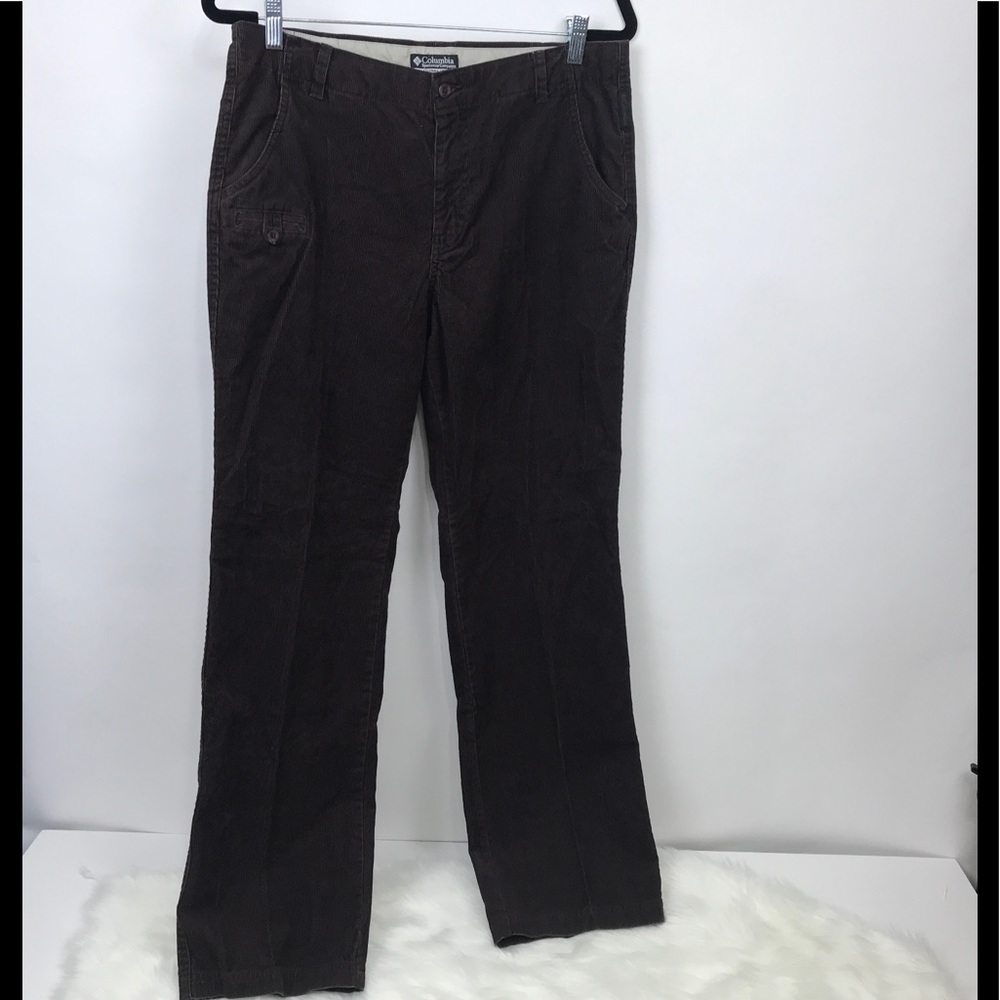 Columbia Womans Brown Corduroy Jeans Size 10 Straight Leg